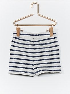 Short en molleton rayé - Kiabi