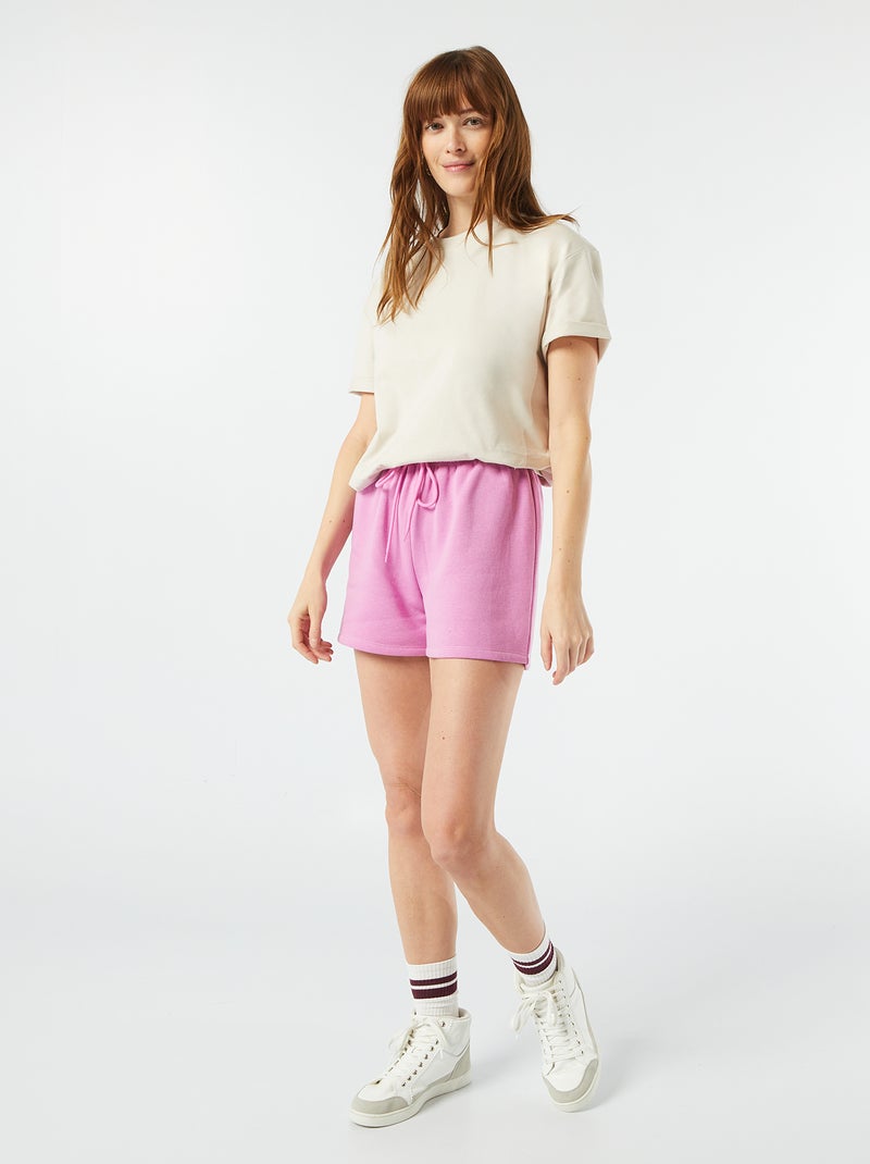 Short en molleton Rose - Kiabi