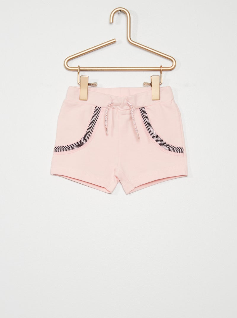 short en molleton rose - Kiabi