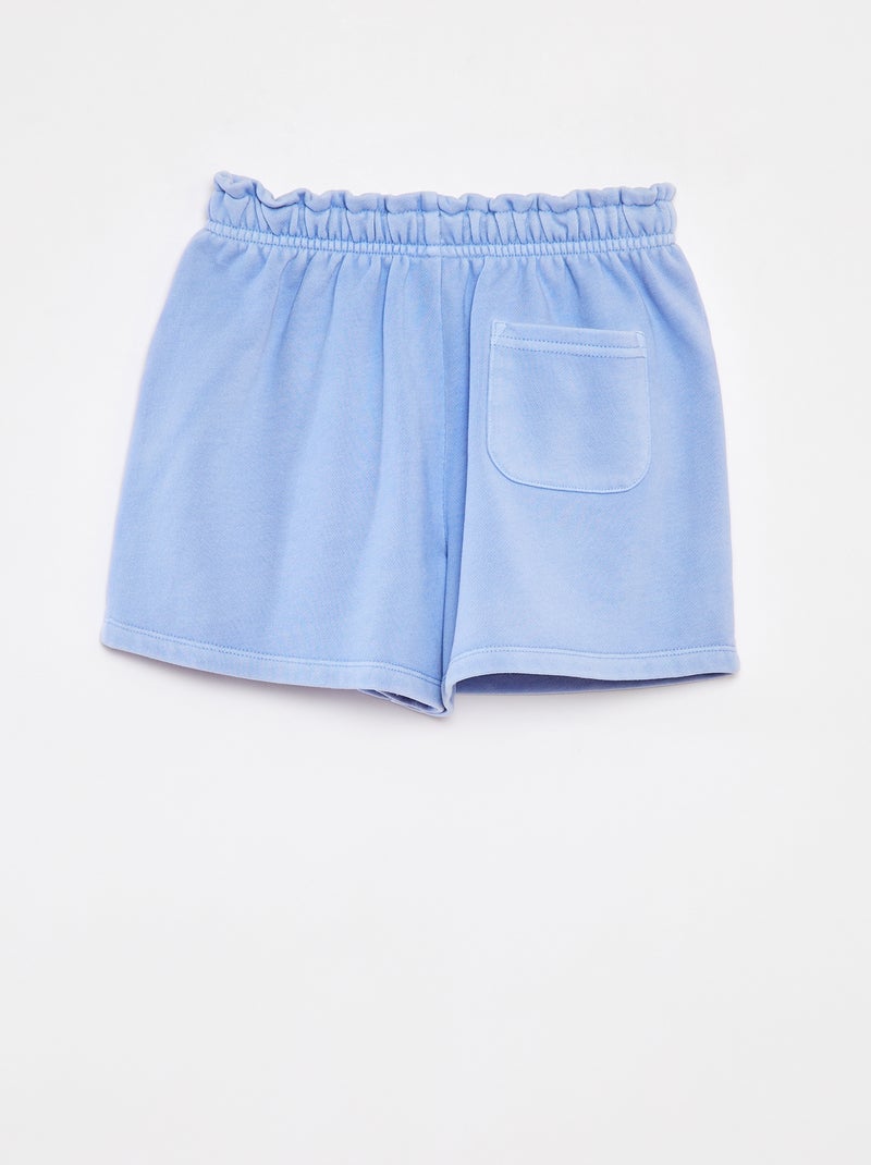 Short en molleton uni BLEU - Kiabi