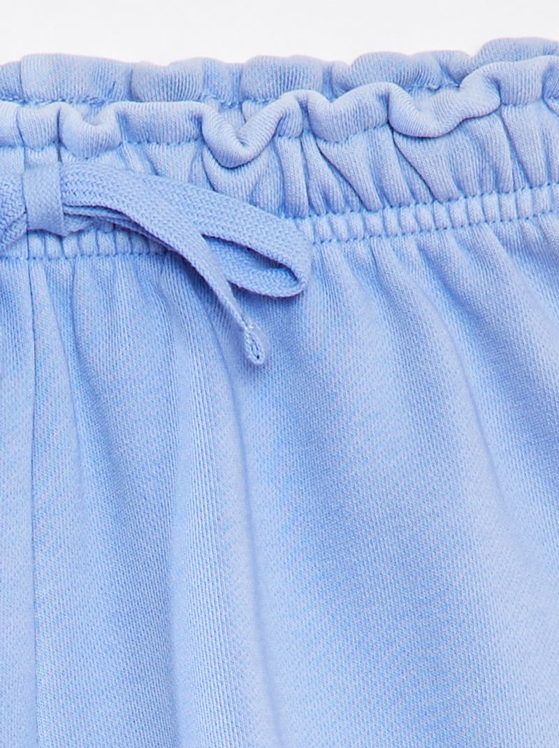 Short en molleton uni BLEU - Kiabi