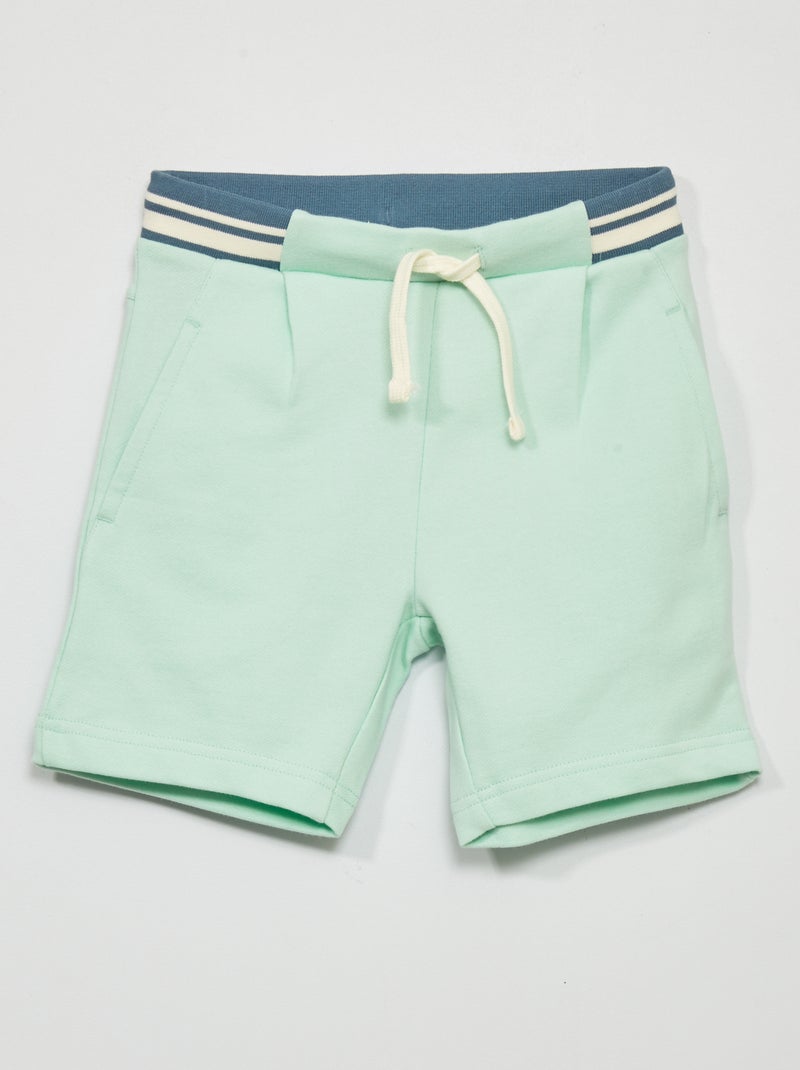 Short en molleton vert - Kiabi