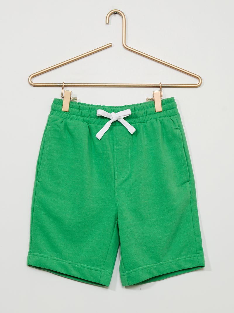 Short en molleton Vert - Kiabi