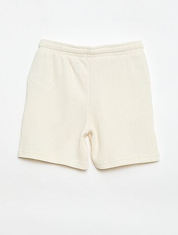 Short en nid d'abeilles