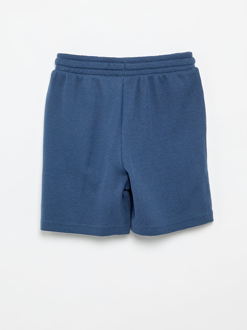 Short en nid d'abeilles Bleu - Kiabi
