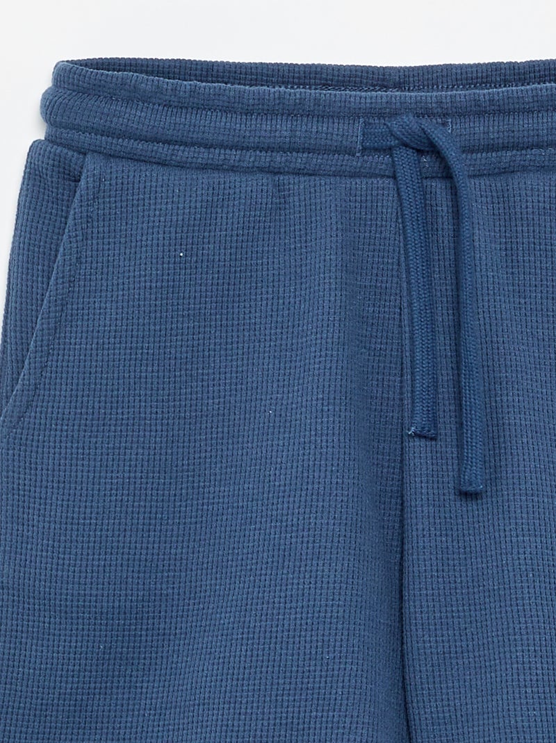 Short en nid d'abeilles Bleu - Kiabi