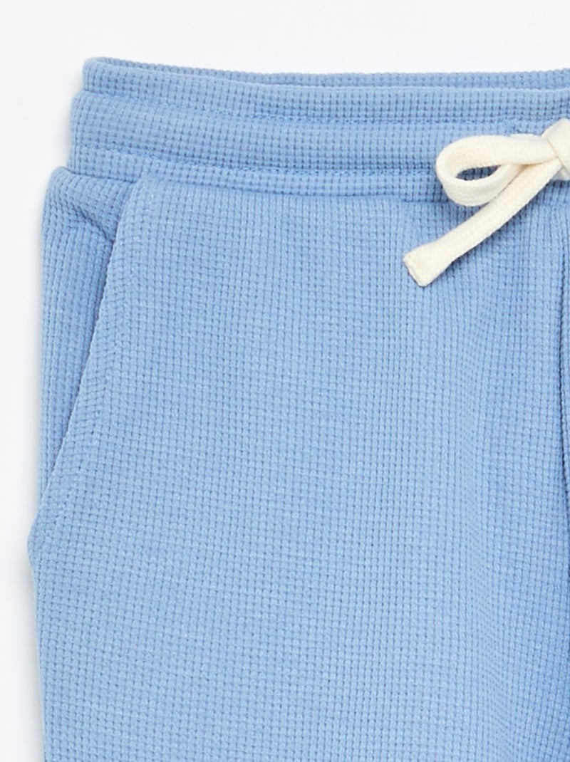 Short en nid d'abeilles Bleu - Kiabi