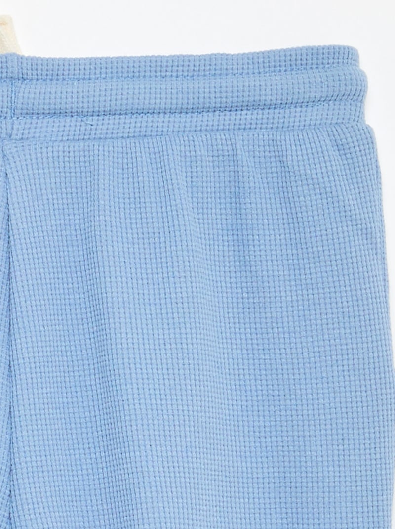 Short en nid d'abeilles Bleu - Kiabi