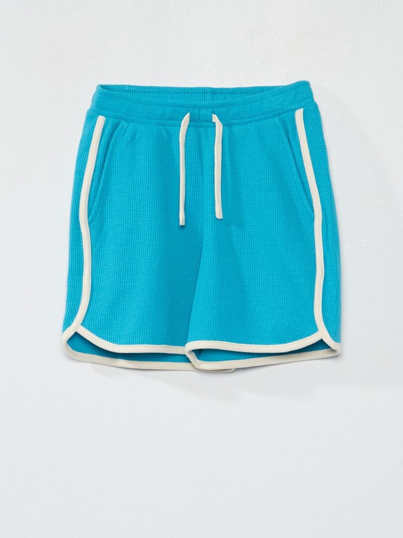 Short en nid d'abeilles Bleu - Kiabi