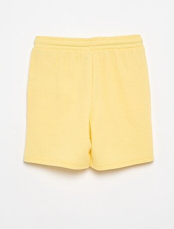 Short en nid d'abeilles