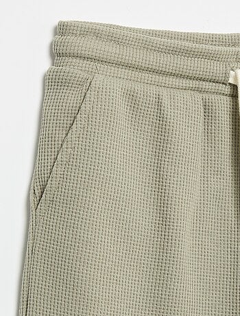 Short en nid d'abeilles