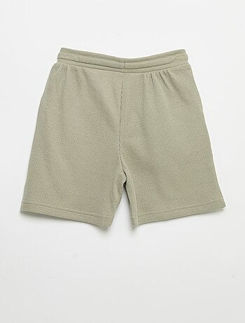 Short en nid d'abeilles