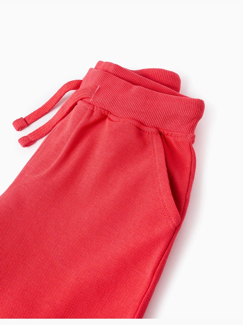 Short en Piqué de Coton Rouge - Kiabi