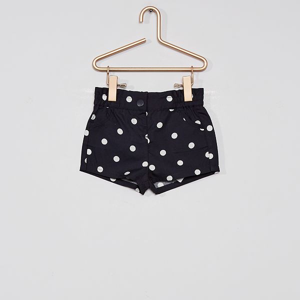 Short En Popeline Eco Concu Bebe Fille Marine Kiabi 2 80