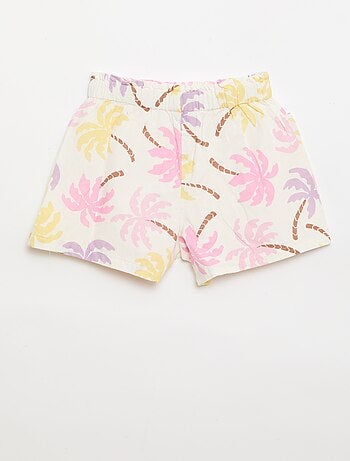 Short en seersucker coupe droite