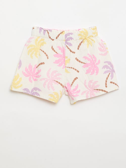 Short en seersucker coupe droite - Kiabi