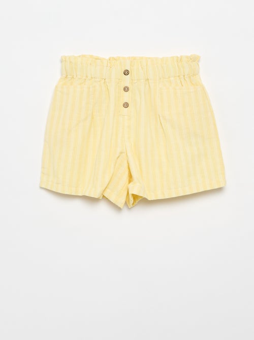 Short en seersucker coupe droite - Kiabi