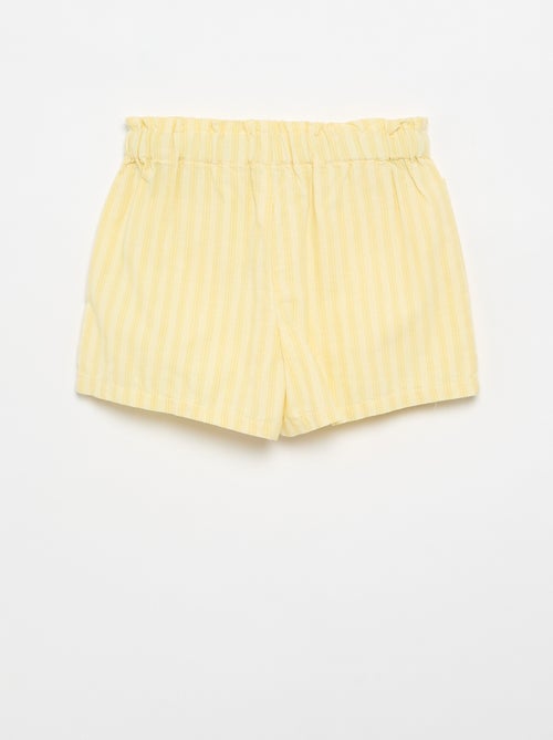 Short en seersucker coupe droite - Kiabi