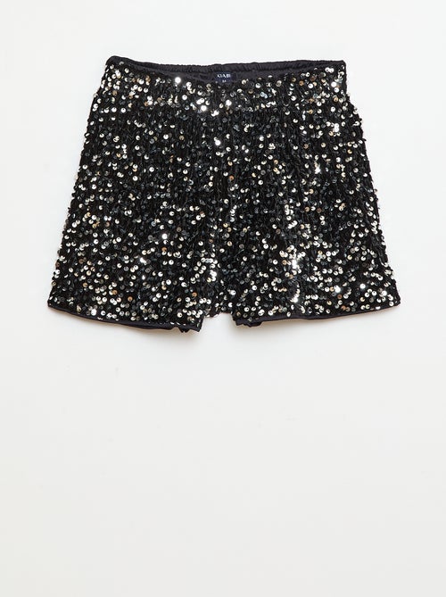 Short en sequins uni - Kiabi