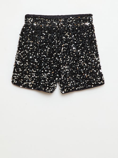 Short en sequins uni - Kiabi