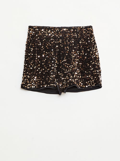 Short en sequins uni - Kiabi