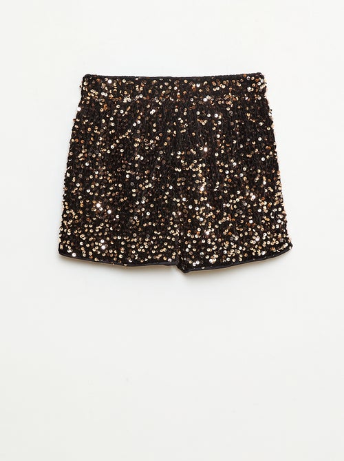 Short en sequins uni - Kiabi