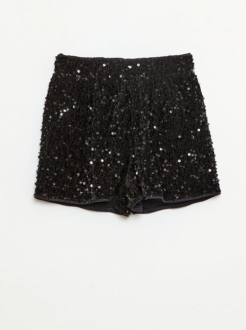 Short en sequins uni - Kiabi