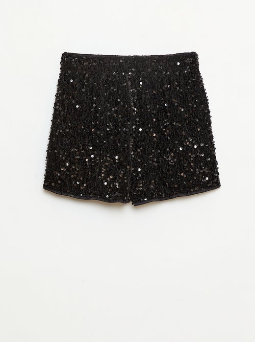 Short en sequins uni - Kiabi
