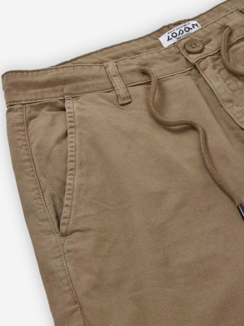 Short en Sergé avec Cordon - Kiabi