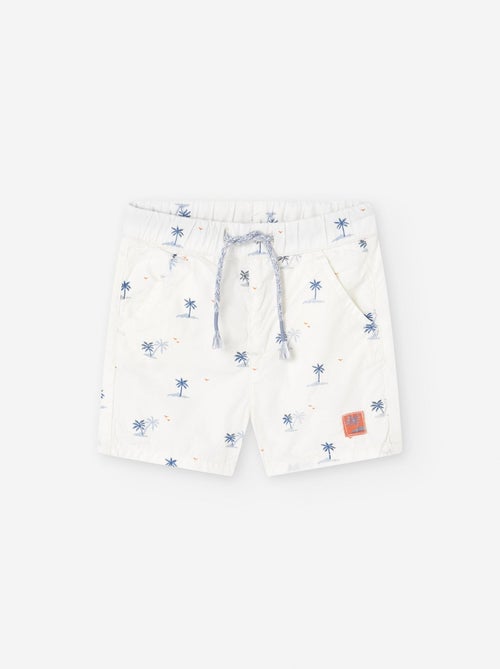 Short en Sergé avec Motif - Kiabi