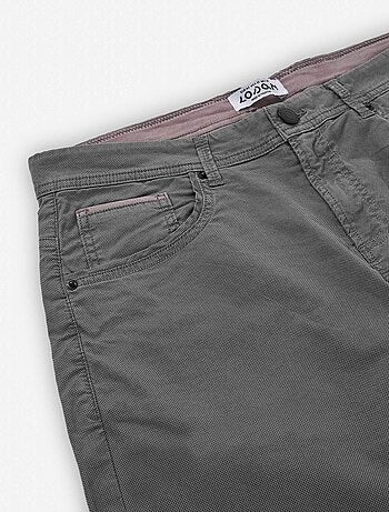 Short en Sergé avec Ourlets Pliés