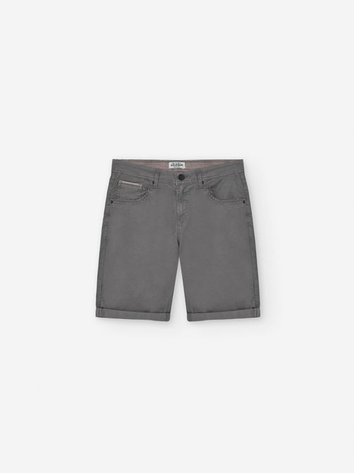 Short en Sergé avec Ourlets Pliés - Kiabi