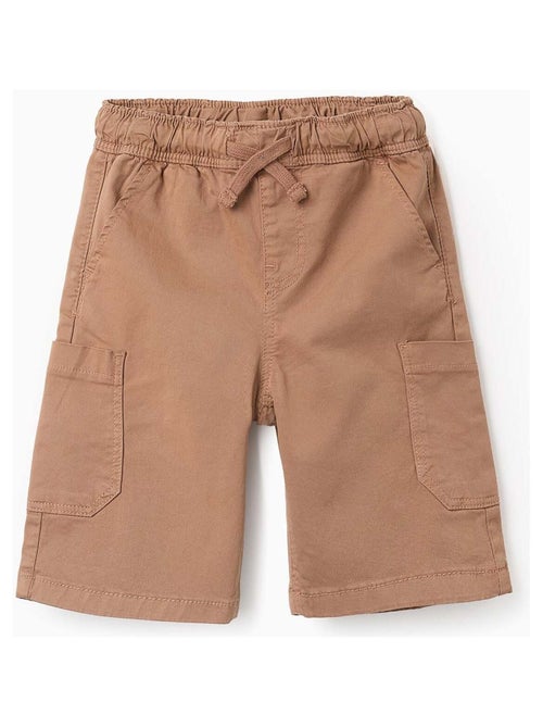 Short en Sergé avec Poches Cargo - Kiabi