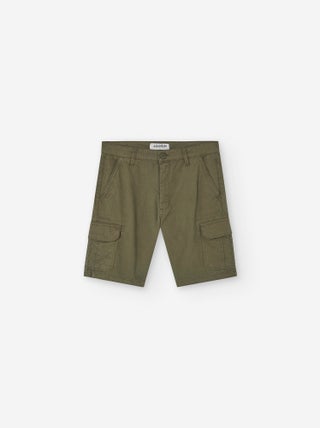 Short en Sergé avec Poches Cargo