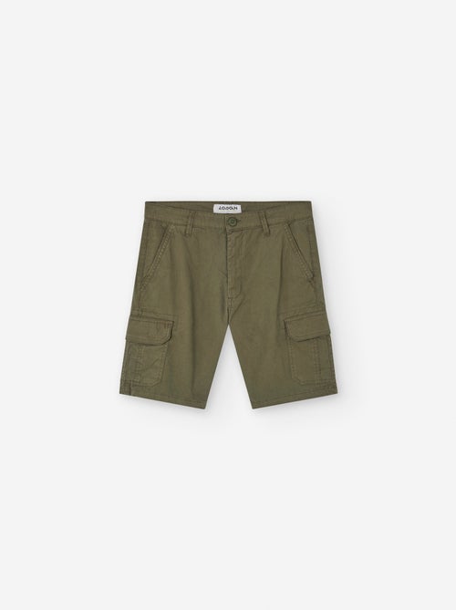 Short en Sergé avec Poches Cargo - Kiabi