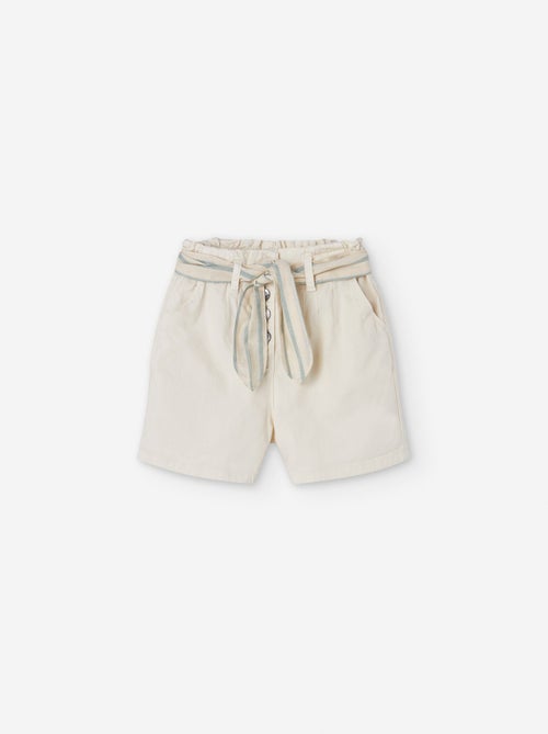 Short en sergé en coton - Kiabi