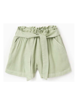 Short en Tencel avec Rubans