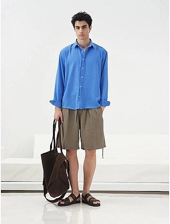Short en tencel taille moyenne pour homme giesto