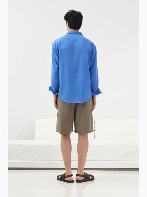 Short en tencel taille moyenne pour homme giesto - Kiabi Short en tencel taille moyenne pour homme giesto - Kiabi