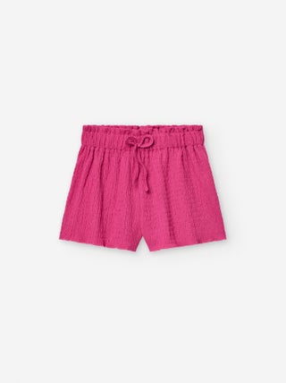 Short En Tissu Froissé