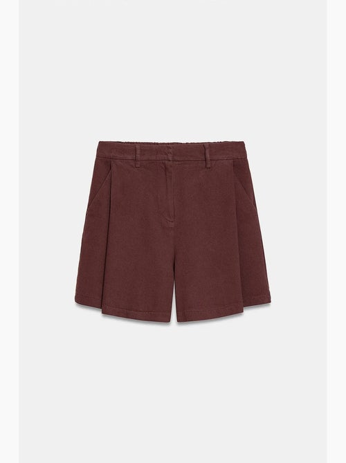 Short en tissu tissé à taille haute et jambe large dilvin - Kiabi Short en tissu tissé à taille haute et jambe large dilvin - Kiabi