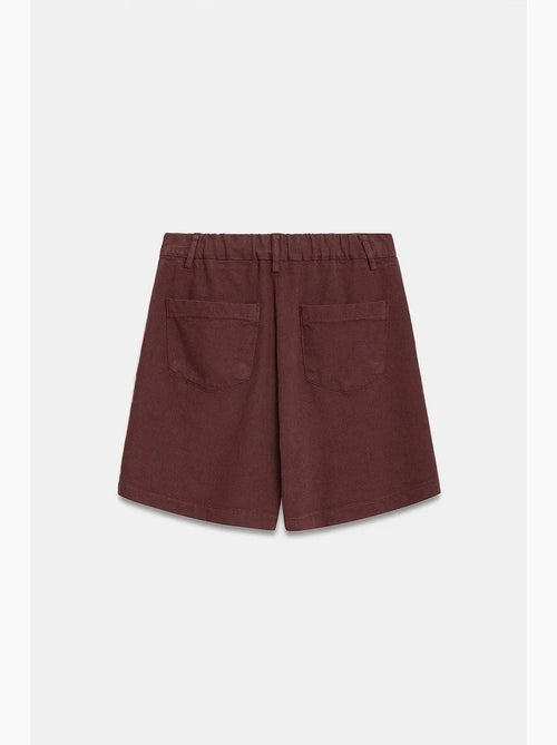 Short en tissu tissé à taille haute et jambe large dilvin - Kiabi Short en tissu tissé à taille haute et jambe large dilvin - Kiabi