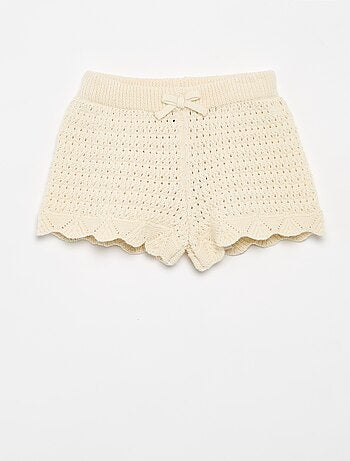Short en tricot uni