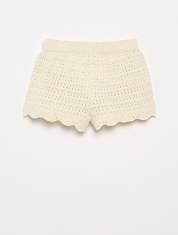 Short en tricot uni