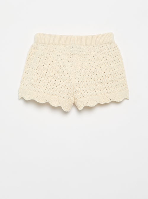 Short en tricot uni - Kiabi