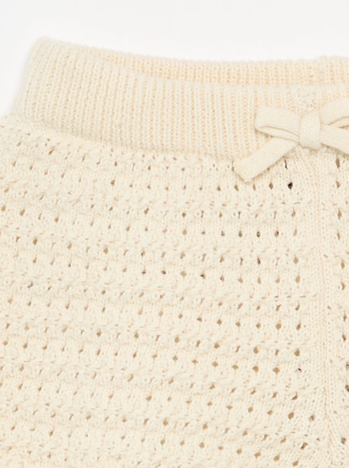 Short en tricot uni - Kiabi