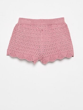 Short en tricot uni