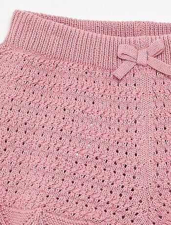 Short en tricot uni