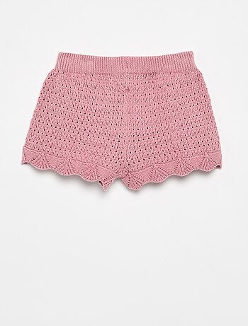Short en tricot uni
