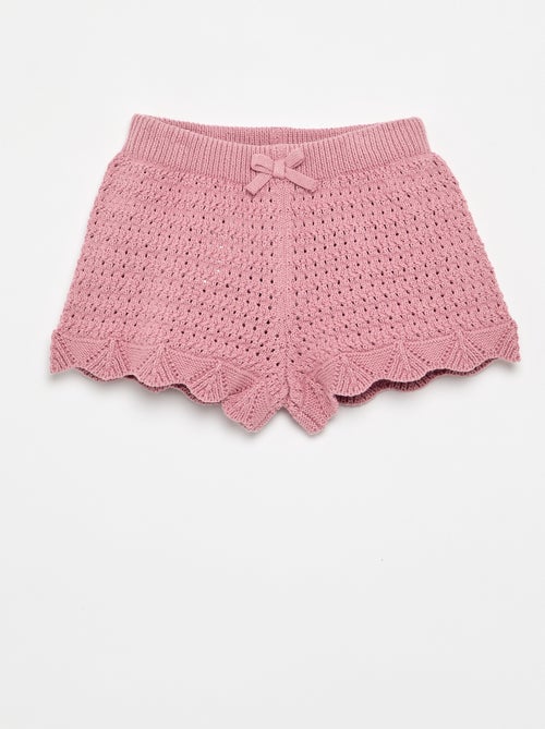 Short en tricot uni - Kiabi